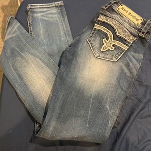 Rock Revival Vivian Cuffed Skinny Jeans